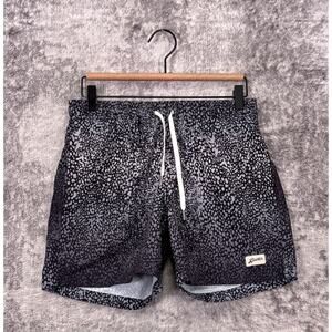 Bather Swim Trunks XS Mens Print Drawstring Waist Lined Swimwear